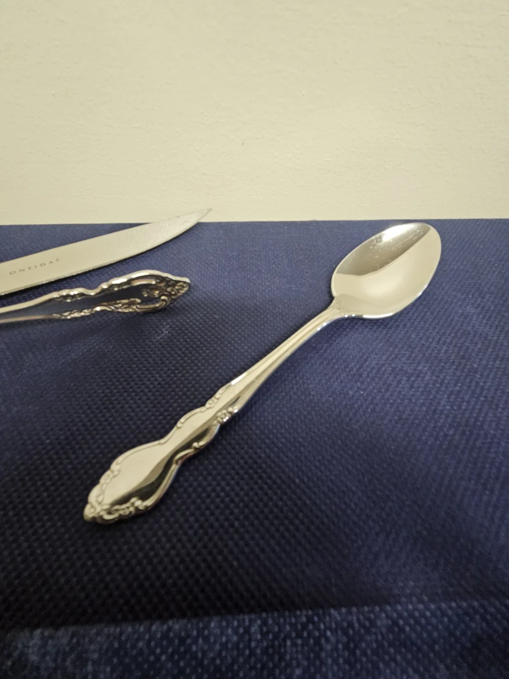 Oneida Stainless Steel Steak Knife and Spoons Dover & Michelangelo Patterns